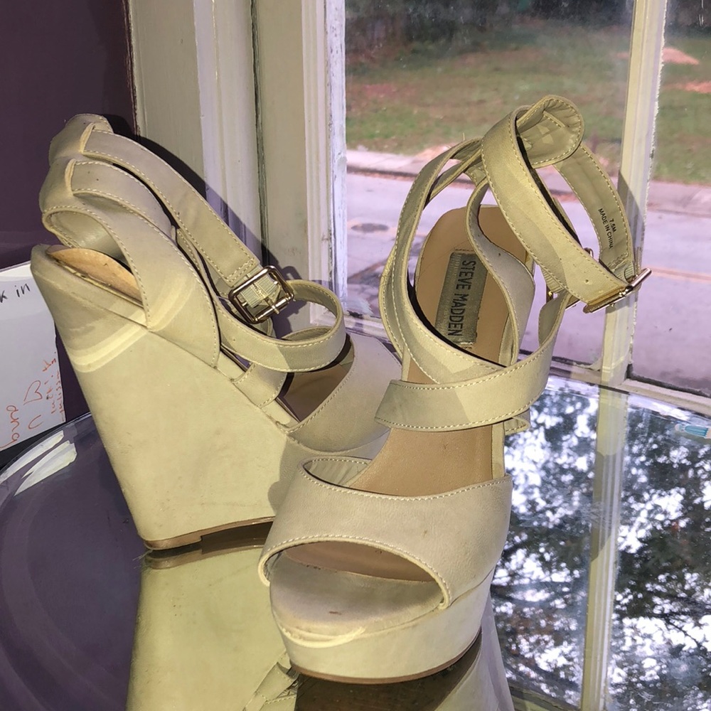 Lightly worn wedges.